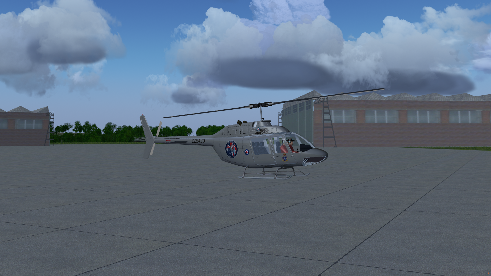 UK Space Command Bell 206